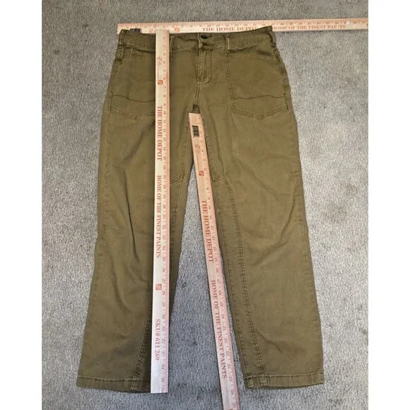 Anthropology Pilcro The Wanderer Straight Leg Pants Utility Cargo Tan | Wmn's 29 - Picture 9 of 12
